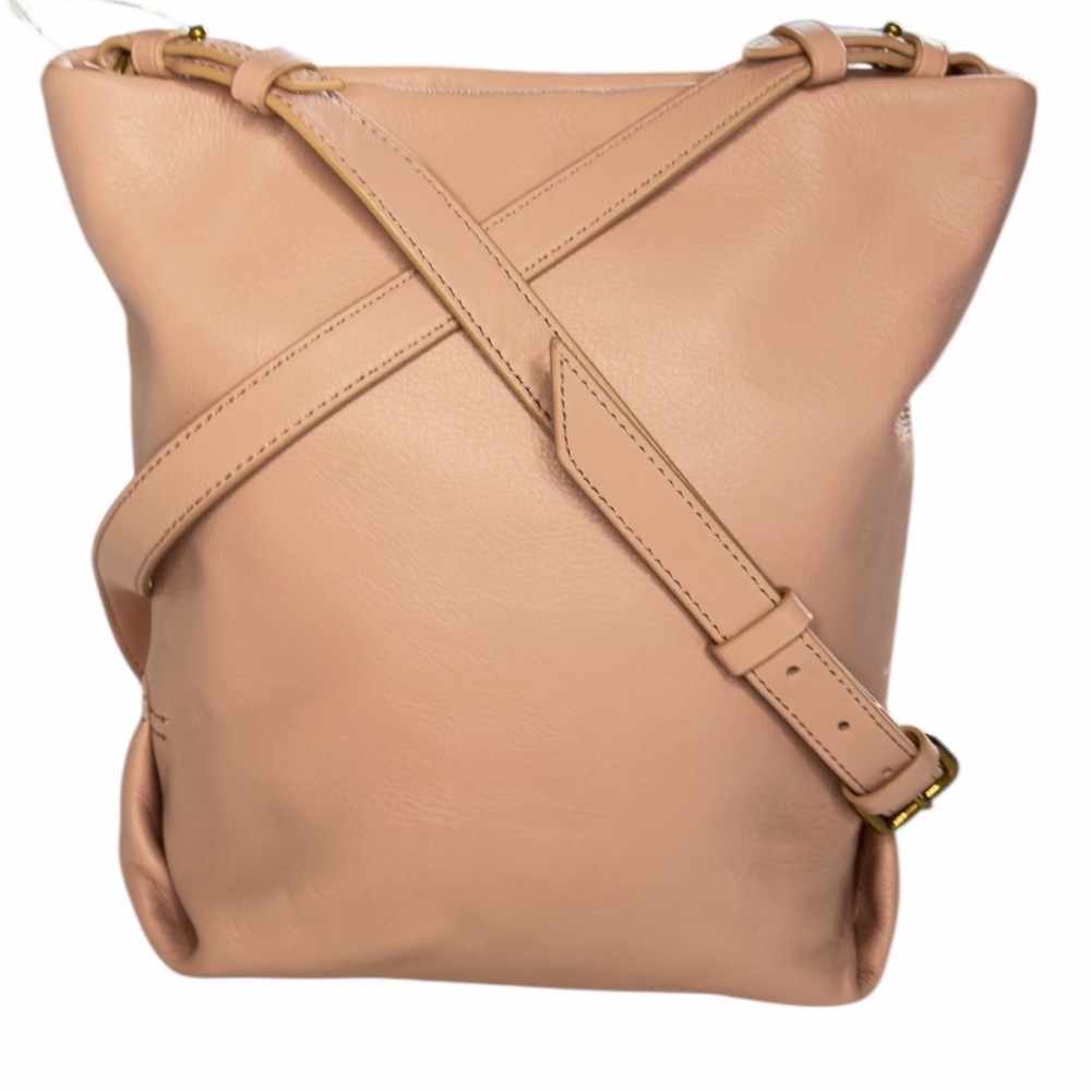 J. Crew Oslo Soft Leather Bucket Bag in Pink Shoulder Bag Crossbody Purse